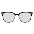 Miniatyrbillede 2 af 3: Black Clubmaster solbriller spejlglas sort