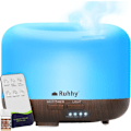 Miniatyrbild 1 av 11: Aroma Diffuser RGB Luftfuktare med Fjärrkontroll och Eterisk Olja flerfärgad
