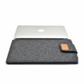 Miniatyrbillede 3 af 3: Computer Case Laptop Case Felt velcro Sleeve Black - 14 ” sort