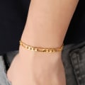 Miniatyrbillede 3 af 3: Armbånd link / kæde i guld 5mm mænds vedligeholdelse guld