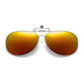 Miniatyrbilde 1 av 5: Flip Up Polarized Pilot Clip-On solbriller Metal Red rød