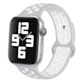 Pikkukuva 1 / 2: Apple Watch 42/44/45/49 Yhteensopiva rannekoru silikoniurheilu rannekoru Harmaa valkoinen harmaa