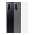 3-pack Galaxy Note 10 Hiilikuitu ihon tarran suojakalvo takaisin läpinäkyvä
