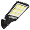 Solcellelampe med bevegelsessensor - Bevegelsesstyrt LED-vegglampe svart