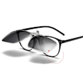 Pikkukuva 2 / 7: Flip Up Metal Clip-on aurinkolasit Flip Up hopea hopea