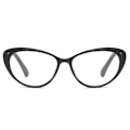 Miniatyrbillede 2 af 4: Pegede Sort Cat Eye Reading Glasses Strength 3.0 Briller sort