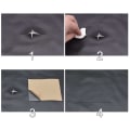 Miniatyrbild 3 av 5: Självhäftande Skinn Fix Repair Dekor Patch för Soffa Brun 2st 20x30cm Ark brun