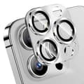 iPhone 14 Pro/14 Pro Max Linsskydd Metall Härdat Glas Silver silver