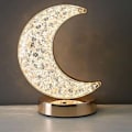 Pikkukuva 6 / 11: Ladattava pöytälamppu Crystal Moon LED RGB kulta