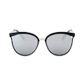 Miniatyrbilde 2 av 2: Retro solbriller Black Mirror Glass + Senile String svart