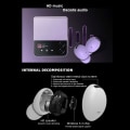 Miniatyrbilde 6 av 11: C9 Pro Wireless Bluetooth -hodetelefoner TWS 5.3 Hvit hvit