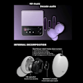 Pikkukuva 6 / 11: C9 Pro Wireless Bluetooth -kuulokkeet TWS 5.3 Valkoinen valkoinen