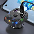 Pikkukuva 10 / 10: Bluetooth-autosovitinlaturi PD | Langaton FM-lähetin ja musiikkisoitin USB:llä musta