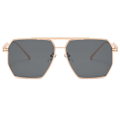 Miniatyrbillede 2 af 2: Moderne Pilot Aviator solbriller guld guld