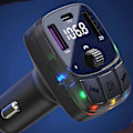 Pikkukuva 2 / 10: Bluetooth-autosovitinlaturi PD | Langaton FM-lähetin ja musiikkisoitin USB:llä musta