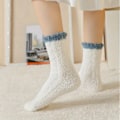 Miniatyrbillede 6 af 8: Furry Ragg Socks - Plush Hot Fleece Blue blå