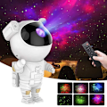 Pikkukuva 2 / 9: Galaxy Lamp - Nebula Star -projektori kaukosäätimellä valkoinen