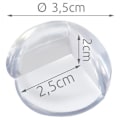 Miniatyrbild 3 av 8: Silikonskydd för hörn - 4-pack Hörnskydd transparent