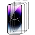 Miniatyrbild 1 av 2: 3-Pack iPhone 14 Plus Härdat Glas Skärmskydd Kolfiber svart