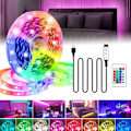 Miniatyrbillede 1 af 2: 5m RGB LED lysstreng med fjernbetjening USB flerfarvet