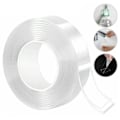 Miniatyrbilde 1 av 10: Nanot Tape - Dobbelt sidestilt bøding - Nano Tape gjennomsiktig 1m