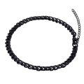 Miniatyrbillede 1 af 3: Justerbar Pansan Link Chain Armbånd Black Chain 5mm sort
