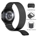 Pikkukuva 2 / 4: Galaxy Watch 4/5 Metallirannekoru 20 mm Milanese Mesh Black musta
