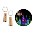 Miniatyrbild 1 av 6: 2-pack LED Ljusslinga Lampor Belysning för Flaskor Dekoration flerfärgad