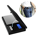 Pikkukuva 2 / 11: Kokoontaitettava digitaalinen taskuvaaka | High Precision Jewelry Scale 0,1-500g musta