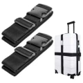 Miniatyrbillede 1 af 2: 2-pakke bagage stamme bagagebånd sorte sort