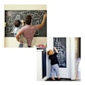 Miniatyrbillede 2 af 4: Wall Decal Big Slateboard Blackboard Blackboard 45x200cm sort