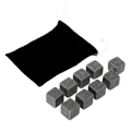 Miniatyrbillede 2 af 6: 9-pack Natural Whisky Rains - Ice Cubes of Stone Grey grå