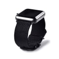 Miniatyrbilde 4 av 6: Apple Watch 1/2/3/4/5/6/7/Se 42/44/45 Nylon armbånd NATO -armbånd svart