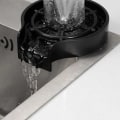 Miniatyrbillede 3 af 6: Glasskylning til vask udendørs køkkener - automatisk disk til glas sort