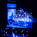 Miniatyrbilde 5 av 10: 6-pack 1m Mini LED Light Loop Battery-Powered Blue blå