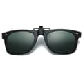 Clip-on Solglasögon Wayfarer Fäst på Befintliga Glasögon - Grön grön