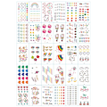 Miniatyrbilde 1 av 2: Midlertidige tatoveringer 30-pack falske tatoveringsfigurer flerfarget