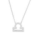 Pikkukuva 2 / 2: Lahjakaulakoru Zodiac Sign Wave Libra -kaulakoru hopea