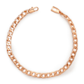 Miniatyrbillede 1 af 3: Armbånd link / kæde i rose guld 5mm mænds vedligeholdelse guld