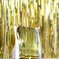 Miniatyrbild 2 av 3: Metallic Guld Glitterdraperi för Fest Födelsedag guld