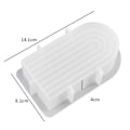 Miniatyrbillede 4 af 9: Letform Candle U-form High Bow 12cm hvid