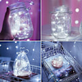 Miniatyrbillede 2 af 4: 6-pack 1m mini LED Light Loop Battery-Powered Cold White
