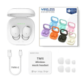 Miniatyrbilde 2 av 11: C9 Pro Wireless Bluetooth -hodetelefoner TWS 5.3 Hvit hvit
