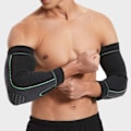Miniatyrbillede 4 af 9: Albuebeskyttelse Tennisalbue - Albuestøtte Compression M sort
