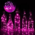 Miniatyrbild 2 av 6: 2-pack LED Ljusslinga Lampor Belysning för Flaskor Dekoration rosa