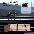 Miniatyrbillede 4 af 11: 360 Rotatabel bilholder med magnet til mobil sort sort