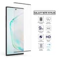 2-pakkaus Galaxy Note 10 Plus -näytönsuoja 3D HD-hiilikuitu kovettunut lasi musta
