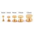 Miniatyrbild 3 av 4: 2-pack Fake Plug Fejk Töjning Örhänge Piercingsmycke Guld - 12mm guld