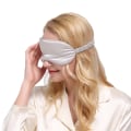 Miniatyrbillede 2 af 2: Soft Sleeping Mask Eye Mask i Silk Flight Rejse - Grå grå