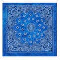 Bandana i Batikfärgad 100% Bomull – Paisleymönster 53x53 cm, Blå